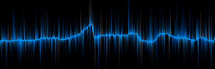 Blue electric waveform